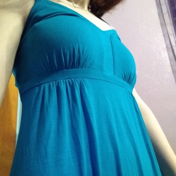 NWT Express Maxi Dress with Tie Around Neck - Size XS - Picture 4 of 14